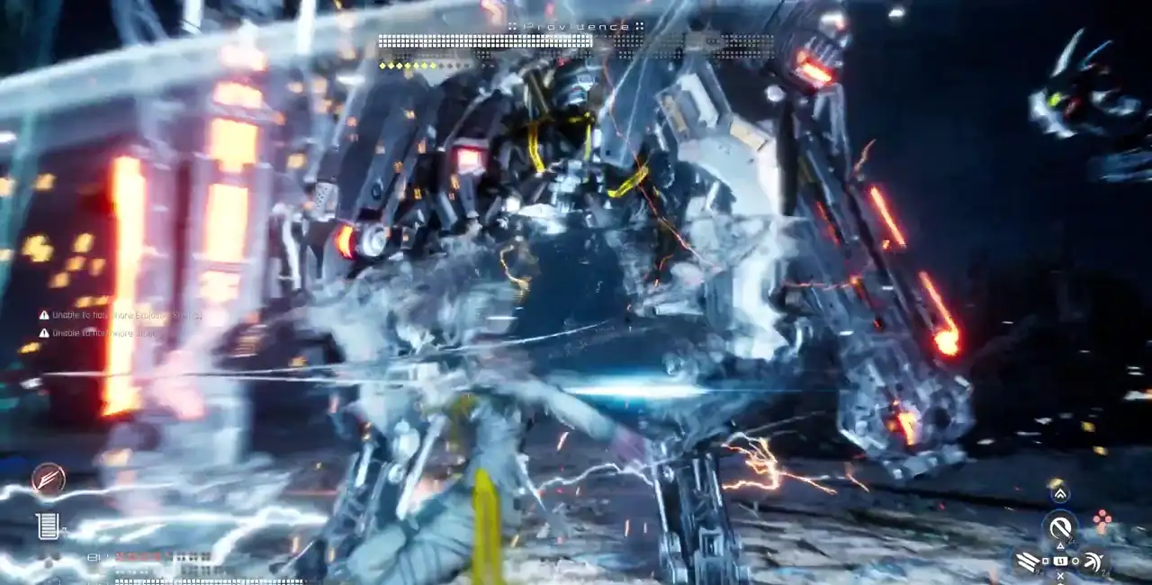 Stellar Blade Providence late-fight pressure screenshot
